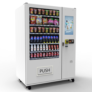 Zhongda 学校/オフィス/公園向け 自動販売機 ホワイト/ブラック ISO9001認証 ジム用 タッチスクリーン式 スナック＆ドリンク自動販売機 - Product Image 2