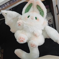 Peluche Lapin Blanc Volant Géant, Poupée Confort en Coton PP, Hauteur 35cm-45cm