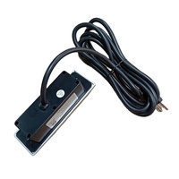 Multiprise de bureau encastrable 125V avec prise US, couvercle métallique argenté, cordon d'extension et panneau ignifuge pour canapé et table