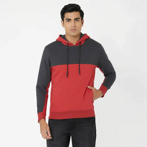 Sweats à capuche en molleton personnalisables avec logo, basiques, en coton mélangé de qualité, unis, vierges, décontractés, pour hommes - Product Image 1
