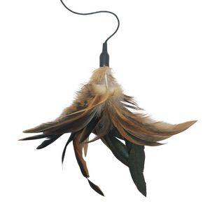 Love Flying Bird <b>Plush</b> Feather <b>Cat</b> Teasing Stick High Elastic Long Rod Sturdy Bite Resistant Interactive Toy - Product Image 3