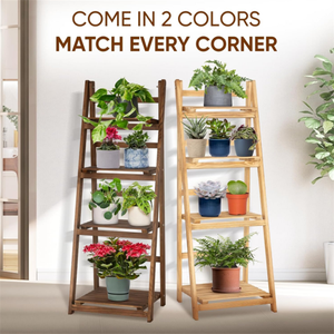 Wholesale Wood <strong>Corner</strong> Display <strong>Shelves</strong> 5 Tier Wooden <strong>Ladder</strong> Storage Bookcase <strong>Shelf</strong> - Product Image 5
