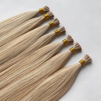 Extensions de cheveux naturels Remy I-Tip, double épaisseur, kératine pré-collée, qualité professionnelle, 100g, cheveux vietnamiens