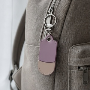 Llavero y Soporte para Teléfono de Cuero Morado Grabado con Varita de la Fortuna Oriental, Duradero, con Logotipo Personalizado, Regalo Corporativo - Product Image 6