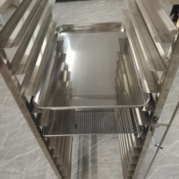 Chariot sur mesure en aluminium/acier inoxydable à 6/10/15/20 étages pour casseroles à petits pains et plateaux de cuisson