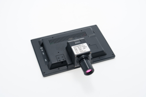 Kính hiển vi kỹ thuật số sinh học trinocular với màn hình hiển thị | giáo dục phòng thí nghiệm | Máy ảnh tương thích & điều chỉnh LED - Product Image 2