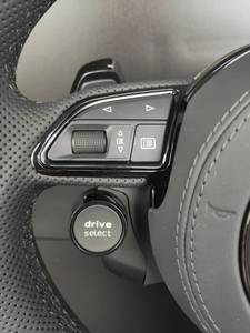 Volant de voiture en cuir perforé de style RS personnalisé avec bouton de démarrage/arrêt et sélecteur de conduite pour <span class=keywords><strong>Audi</strong></span> - Product Image 5