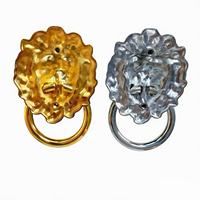 Poignée de porte vintage en forme de tête de lion, bouton décoratif en alliage de zinc pour mobilier, rembourrage de chaise, porte en bois