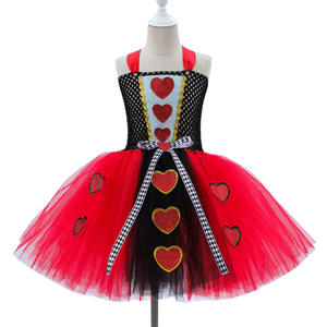 Disfraz <span class=keywords><strong>de</strong></span> Princesa <span class=keywords><strong>Reina</strong></span> <span class=keywords><strong>de</strong></span> <span class=keywords><strong>Corazones</strong></span> para Niñas, Disfraz <span class=keywords><strong>de</strong></span> Halloween, Cosplay, Vestido <span class=keywords><strong>de</strong></span> Cumpleaños con Accesorios para 3-12 Años - Product Image 4