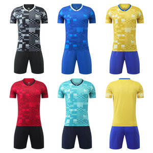 Kaos Sepak Bola Gaya Turnamen Jersey Sepak Bola Pakaian Latihan Kustom Bernapas Cepat Kering 100% Poliester - Product Image 1