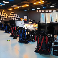Simulateur de course F1 3DOF-6DOF pour machine d'arcade, jeu PC, voiture de course VR, éducatif, pour usage domestique, intérieur/extérieur, en fibre de verre et métal, pour aéroport