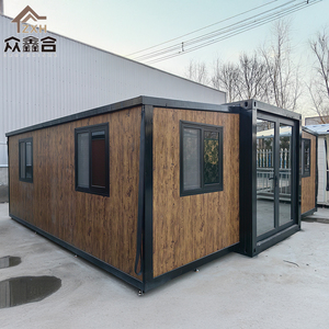 现代可扩展钢折叠集装箱房-2卧室商用预制别墅 (20英尺模型) - Product Image 3