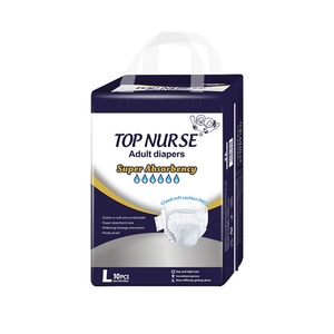 Pañales Desechables para Adultos, Blancos con Estampado, Súper Gruesos, Prevención de Fugas 3D, Capa Trasera Tipo Tela, Tela No Tejida, Talla M/L, Suaves - Product Image 1