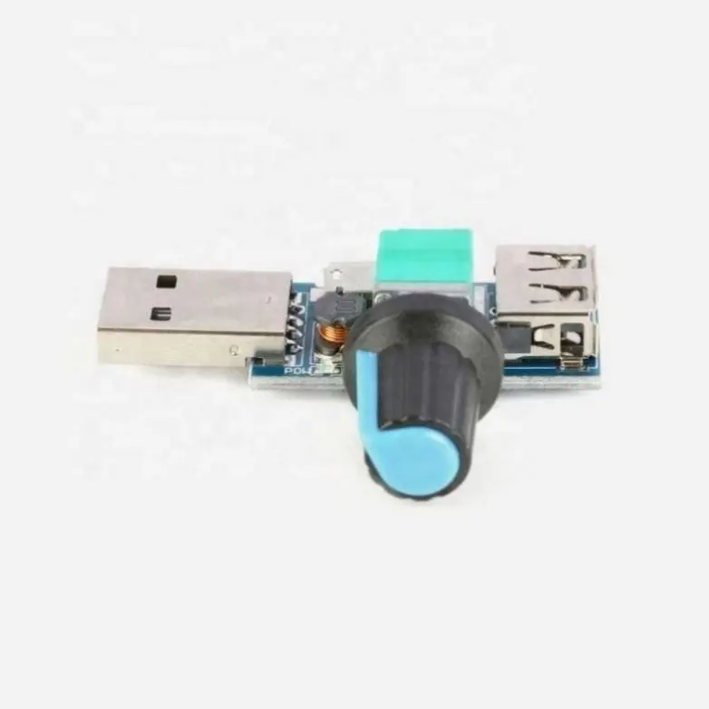 DC 5V Mini USB Fan Stepless Speed Controller Regulator with Switch Speed Module Fan Governor Volume Regulator