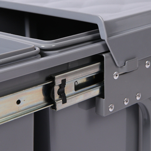 Embedded Kitchen Trash Can with Hidden Classification 10L + 20L Cleaning Capacity Damping Pull-Out Cover - Product Image 4