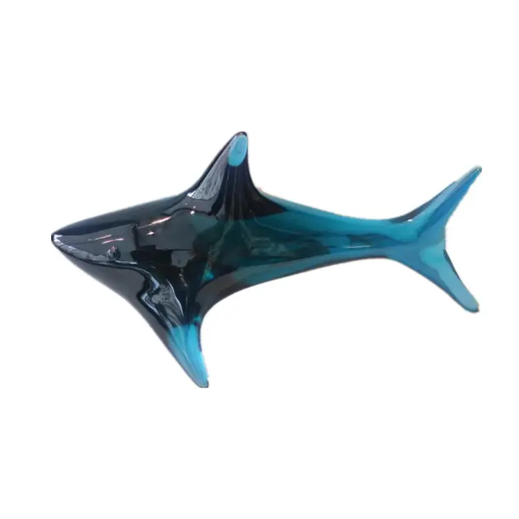 Sculpture d'art moderne sculpture de requin en résine époxy