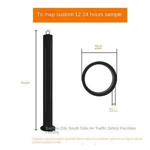 Colonne de tuyaux en acier de marquage routier transfrontalier JI'AN Colonne d'avertissement de parking Barricade Limite de hauteur standard Protection du trafic - Product Image 6