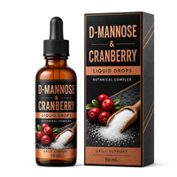 Complément Liquide de D-Mannose aux Canneberges avec Hibiscus, Uva Ursi, Guimauve, Pissenlit, Bromélaïne et Vitamine C – Vente en Gros