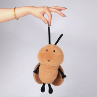 Nouveaux produits en peluche super doux brodés en coton PP, en gros, personnalisés, en forme de cafard, mignons et kawaii