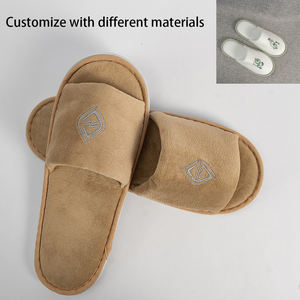 Individuelles Logo Einweg Hotelpantoffeln Weich Plüsch Verdickt Personalisierte Gäste Marken <span class=keywords><strong>Spa</strong></span> Reise Fußbekleidung Luxus Komfort - Product Image 6