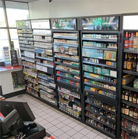 Étagères de présentation de cigarettes en métal CentRoyal personnalisées, robustes et multi-niveaux pour les produits de tabac