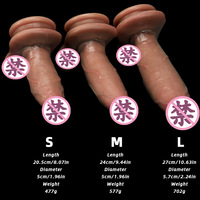 Dildo réaliste en silicone liquide extra-doux de haute qualité pour le commerce transfrontalier Amazon, masturbateur féminin, pénis artificiel