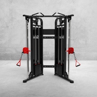 Station de musculation compacte professionnelle avec croisement de câbles, mini-rack de puissance multifonction et double poulie pour salle de sport