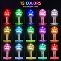 Barra de Luz de 15 Colores con Superficie de Diamante, Logotipo Personalizado para Eventos Deportivos y Fiestas Corporativas, ODM OEM, Lápiz Luminoso para Conciertos y Reuniones de Fans