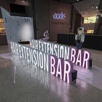 3D LED Marquee Adressenschilder Hausnummern-Schilder für Außen/Innen Edelstahl-Buchstaben Gold IP65 Individuell Anpassbar für Auto
