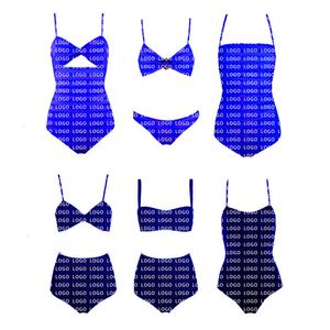 Nuevo Conjunto de Bikini de 3 Piezas con Estampado Floral y Espalda Descubierta, Secado Rápido, Antibacterial, Ropa de Playa de Lujo para Mujer, Verano, Logotipo Frontal - Product Image 1