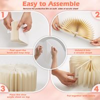 Lot de 10 supports de présentation pour aliments, table de buffet, 5 hauteurs, dessus en acrylique, pour la restauration, anniversaire, présentoir à desserts