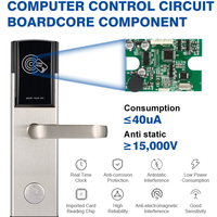 Cerraduras Inteligentes para Hoteles con Llave Mecánica Electrónica, Tarjeta RFID, Software Gratuito, Lector de Tarjetas, Perilla Antirrobo de Alta Seguridad