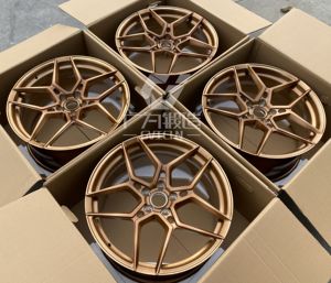 GVICHN Marque Monobloc 5X112 Roues forgées en alliage d'aluminium brossé 5x120 5x108 5x100 5x114.3 5X17 18 19 20 21 pouces Roues - Product Image 5