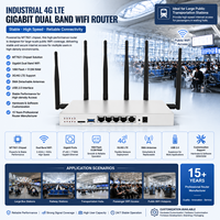 Routeur WiFi double bande certifié AC1200, logo OEM personnalisé, commandes en gros pour la maison, l'hôtel et les projets, routeur sans fil 4G LTE