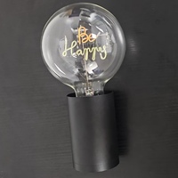 Haute qualité G125 LED lettre ampoule DC 9V/1A 1800mAH Rechargeable E27 Dimmable lumière décorative à piles excellent