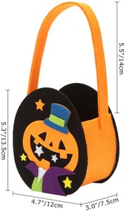 Bolsas de Dulces de Halloween, Lindas Bolsas de Fieltro para Truco o Trato, Bolsas de Regalo para Niños, Recuerdos de Fiesta de Disfraces - Product Image 2