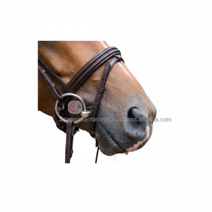 High Quality <b>Leather</b> Flash Nosed Bit <b>Harness</b> for Premium Horses - Product Image 1