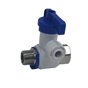 Nhựa thức ăn nước Van ống 1/4 "3/8" nhanh chóng phù hợp 1/2 ''3/8'' EU & chúng tôi tiêu chuẩn chủ đề cho RO Máy lọc nước & bộ phận lọc - Product Image 5