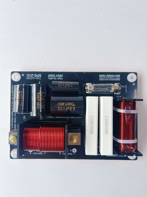 2 Way Treble Bass Audio Passive Crossover Network High 2way Low Pass Filter Frequency Divider Speaker Accessory