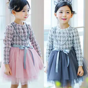 子供服秋のファッション女の子のためのベストセラーのフロックドレス