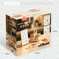 Ensemble de jeu en bois Montessori pour le café et le thé de l'après-midi, jouets de simulation, jeux de cuisine, autres jouets éducatifs pour enfants