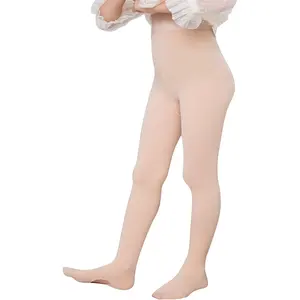 جوارب طويلة ضيقة للأطفال والفتيات, جوارب طويلة ضيقة للرقص من المخمل مزودة بثقوب قابلة للتمدد