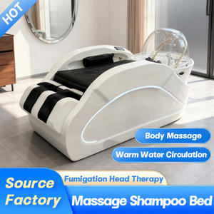 Chaise moderne multifonctionnelle de <span class=keywords><strong>shampooing</strong></span> de massage complet du corps <span class=keywords><strong>Coiffeuse</strong></span> de lit Salon de beauté Chaise électrique de lavage des cheveux pour salon de coiffure - Product Image 2