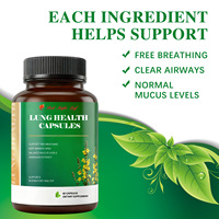 Capsules de soutien pour la santé pulmonaire avec extrait de molène et d'origan, complément alimentaire naturel pour la santé respiratoire et immunitaire