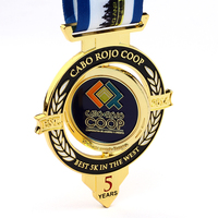 Médaille personnalisée avec logo, médaille en émail gravée, médaille rotative pour événements sportifs, récompense de championnat, médaille d'anniversaire