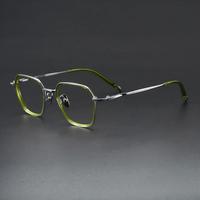Monture de lunettes optiques carrées classiques en acétate de titane SH0076, monture intégrale, haute qualité, unisexe adulte, vente chaude