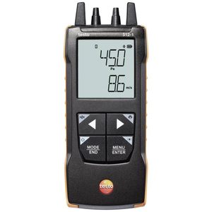 Manomètre différentiel Testo 512-1 pour la mesure de pression dans les systèmes de chauffage et de climatisation - Product Image 1