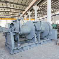 Treuil hydraulique en acier approuvé par ABS de protection de surcharge de double vitesse horizontale industrielle de 15 tonnes/guindeau/palan/Tugger