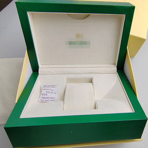 بلاستيك مشهور مع بطانة من جلد الغزال شعار ختم ساخن ساعة دور خضراء مع أوراق - Product Image 3