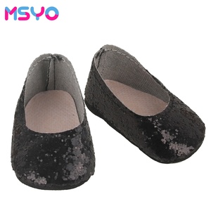 Sapatos de Boneca Bebê em Promoção: Sapatos Rasos com Glitter e Lantejoulas para Bonecas Reborn de 18 Polegadas - Product Image 6